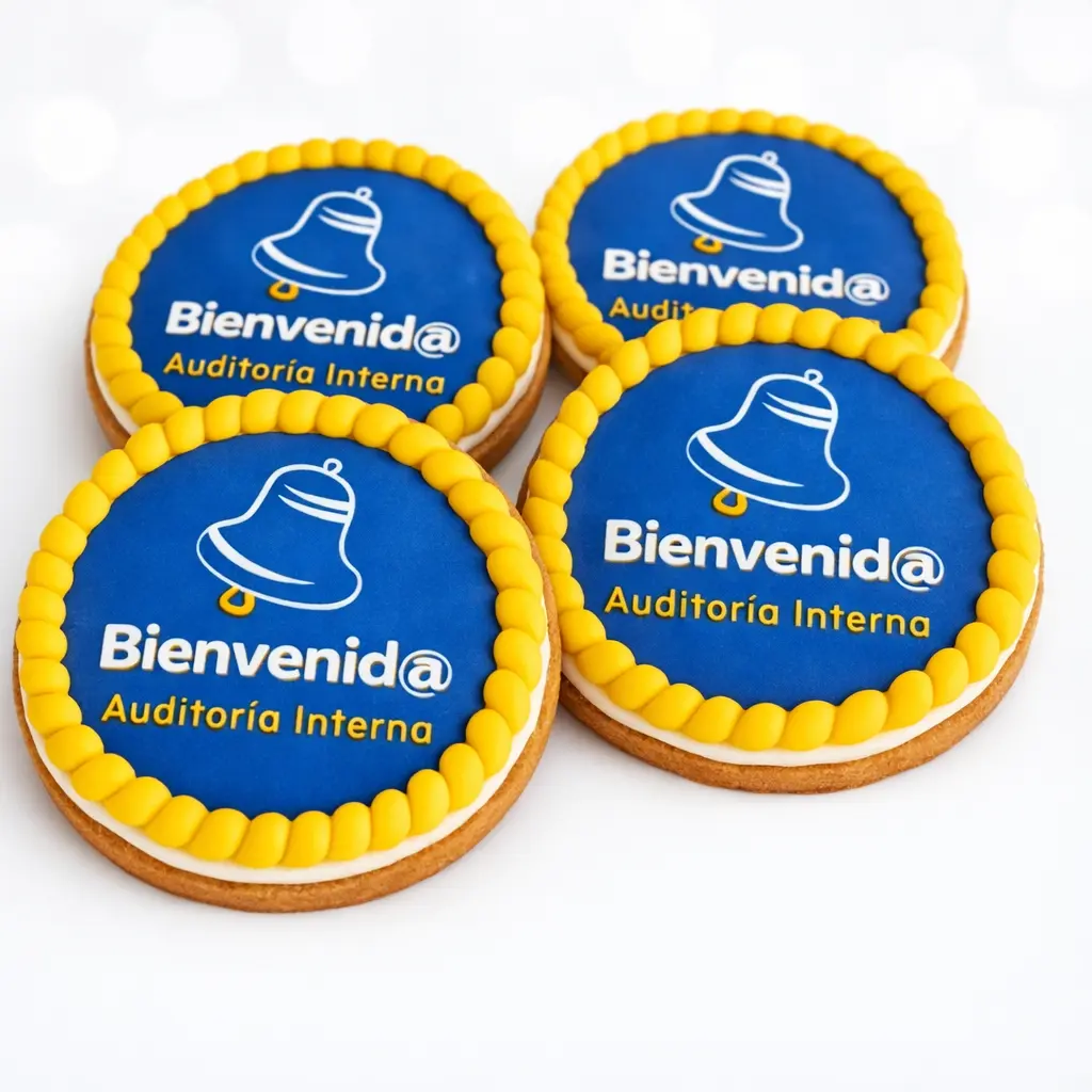 Galletas decoradas para integración de colaboradores en Caja Libertad