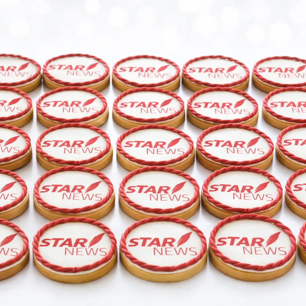 Galletas decoradas personalizadas para evento editorial y activación de marca