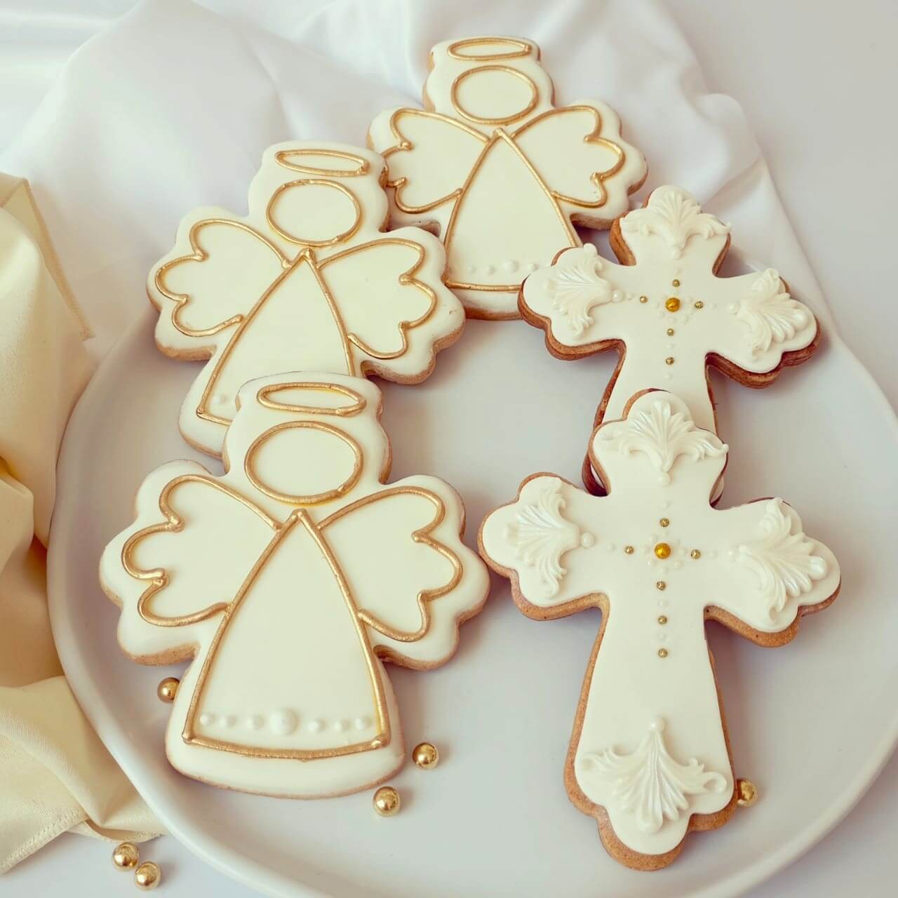 Galletas decoradas bautizo royal icing