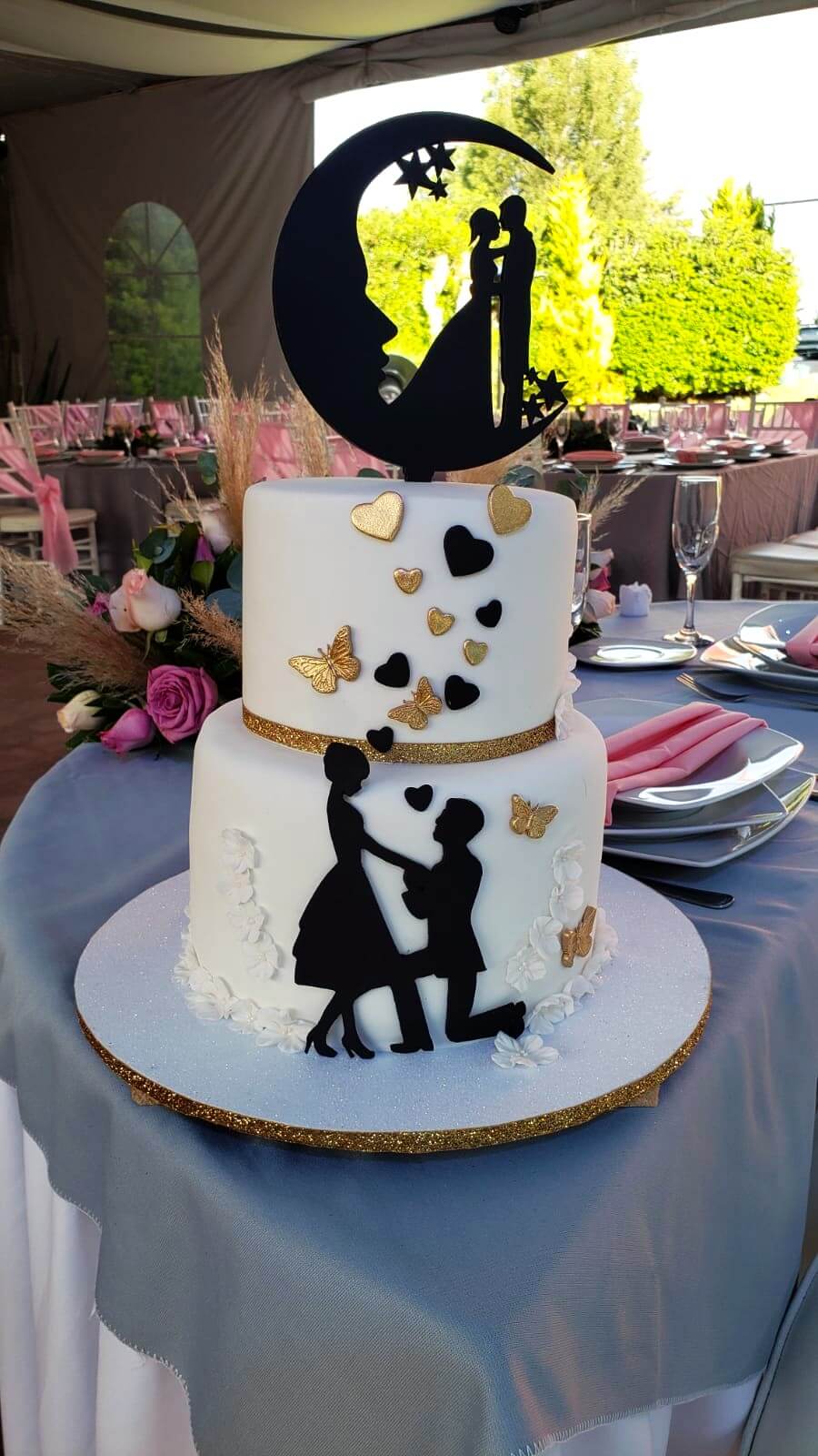 Pastel de boda fondant CDMX