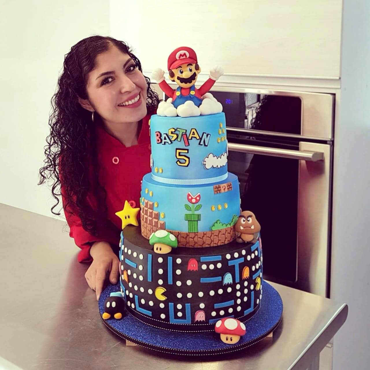 Pastel temático Mario Bros chef